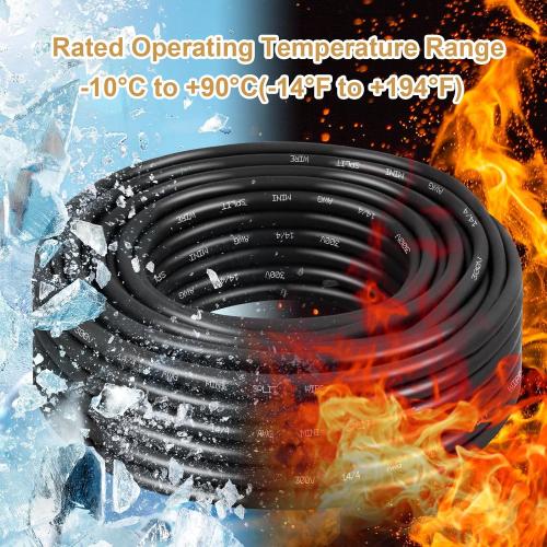 14/4 AWG Mini-Split Cable - 100FT 14 AWG 4 Conductor Control Cable 300V Stranded Oxygen-Free Pure Copper Wire for Mini Split Air Conditioner,Heat Pump,HVAC Systems and Speaker Systems