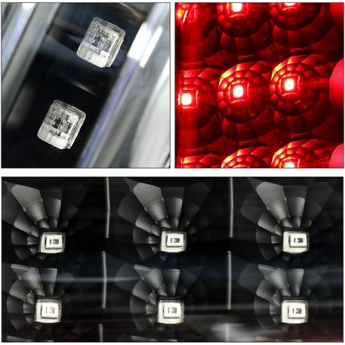 HECASA LED Tail Lights Compatible with 2004-2008 Ford F150 w/3D LED Tube Bar Replacement for 5L3Z13405CA 5L3Z13404CA 6L3Z13405AA 6L3Z13404AA Rear Brake Lamps Clear Lens Black Housing