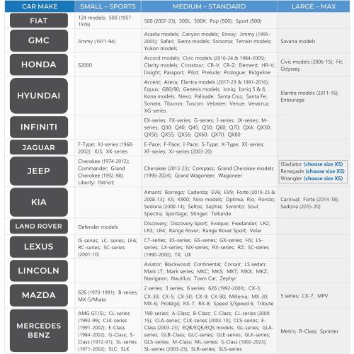 EzyShade Windshield Sun Shade with Shield-X Reflective Technology. See Size-Chart with Your Vehicle. Foldable 2-Piece Car Sunshades Reflect UV Sun and Heat and Protect Your Car. Standard (Medium) Size