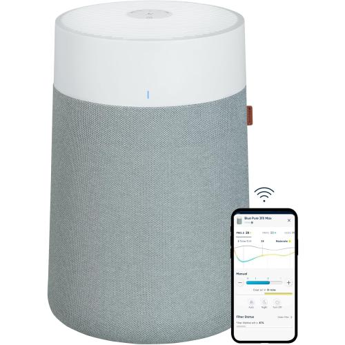 BLUEAIR Air Purifiers for Medium Rooms, Bedroom, Kitchen, Cleans 1,858 sqft in one hour, HEPASilent Smart Air Cleaner for Home, Pets, Allergies, Virus, Dust, Mold, Smoke - Blue Pure 311i Max