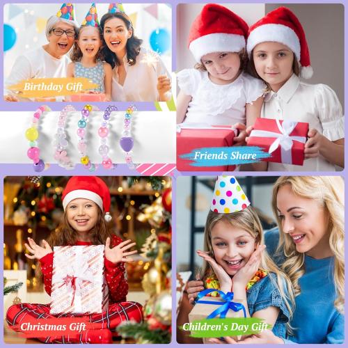 Kids Jewelry for Girls, Necklaces, Rings, Bracelets, Little Girls Jewelry Kids Necklace Rings for girls, Kid Bracelets Necklace Birthday Gift Age 2 4 6 8