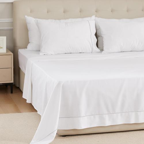 sunflower Extra Deep Pocket Twin Sheet Sets Fits 18-24 in Deep Mattress -100% Cotton Twin Sheet Set, White Hotel Luxury Soft Breathable Sheet Sets for Twin Bed Deep Pocket