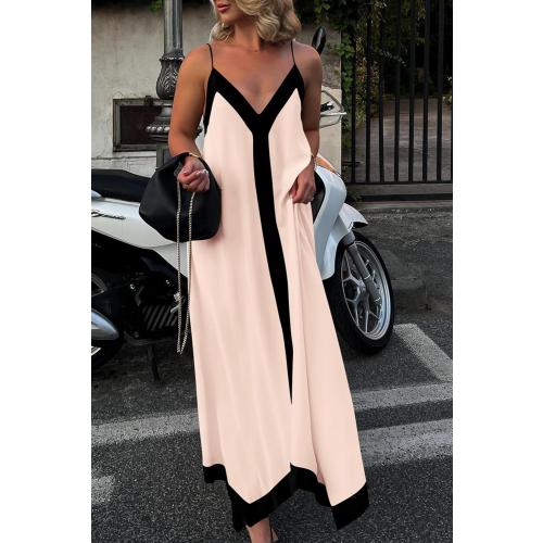 PRETTYGARDEN Womens Maxi Dress 2026 Summer Sundress V Neck Spaghetti Strap Flowy Elegant Party Dresses Beach Vacation Clothes