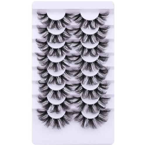 Cluster Mink Lashes Fluffy Eyelashes Long Thick Dramatic Individual Lashes Extension Wispy 6D Volume Eyelash 19-22MM zanlufly Eyelashes Pack