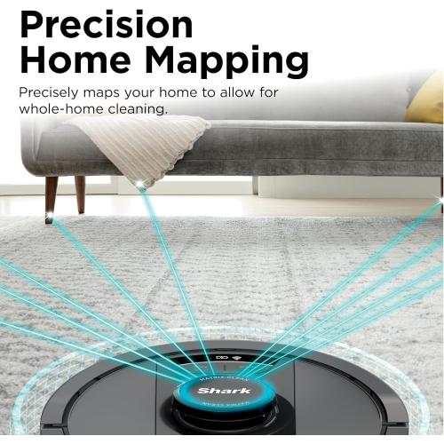 Shark Matrix Plus 2in1 Robot Vacuum & Mop with Sonic Mopping, Matrix Clean, Home Mapping, Bagless Self Empty Base, Voice Control, for Pet Hair, WiFi, RV2400WS (Renewed)