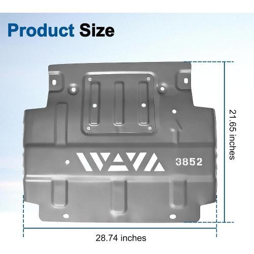 FL3Z-5D032-D Engine Splash Guard Shield Grill Compatible with Ford F-150 2.7L 3.3L 3.5L 5.0L 2015-2022 Lower Front Splash Shield Replace FL3Z-5D032-E FL3Z-5D032-A