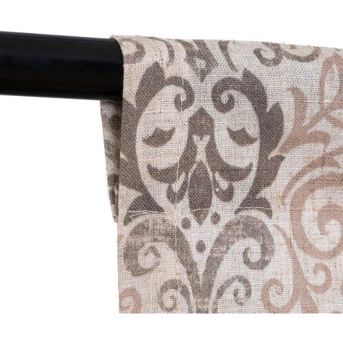 jinchan Faux Linen Tie up Valance for Windows 54 Inch Farmhouse Window Valance for Living Room Bathroom Light Blocking Rod Pocket Country Rustic Small Window Curtains Drapes 1 Panel Ivory