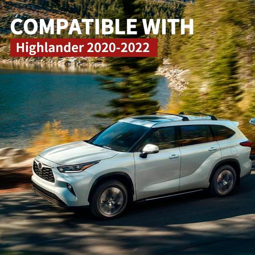 Lockable 260lbs Cross Bars Roof Racks Fit for Toyota Highlander 2020-2024