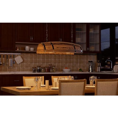 PakaLife Antique Wood Wine Barrel，Pool Table Light Fixture Pendant Lights Kitchen Island Hanging Rustic Bar Ceiling,Pool Table Light