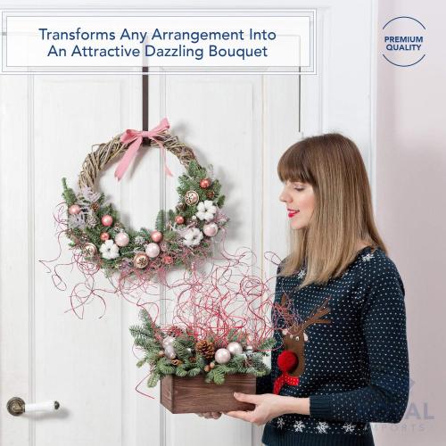 Size 26 , 75 Color Gold Royal Imports Sparkle Glitter Curly Ting Ting Branches Vase Filler for Wedding, Holiday & Home Decoration, 26”, 75 Stems (Gold)