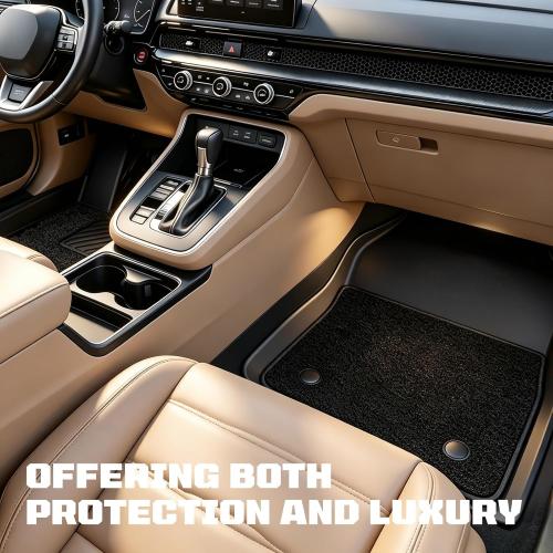 Dual-Layer TPE Floor Mats Set for Honda CR-V 2026 2025 2024 2023, All Weather TPE Custom Fit Floor Liners & Cargo Liner & Backrest Mats (Include Gasoline & Hybrid & e:FCEV)