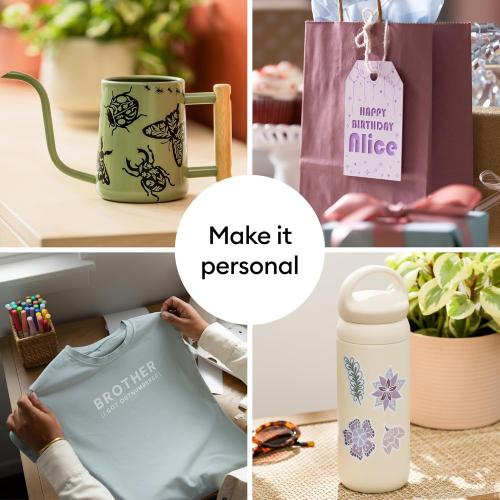 Cricut Explore 4 - Smart Cutting Machine (Seashell) | Digital Content Bundle - Includes 30 Images in Design Space App