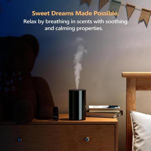 Airversa AN8 Waterless Essential Oil Diffuser Starter Kit, Black