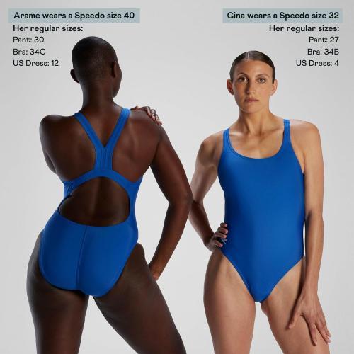 size 28 Speedo womens Swimsuit One Piece Prolt Super Pro Solid Adult