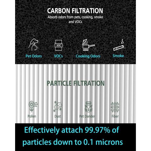 311i MAX AllergenBlock Replacement filter Compatible with Blue Pure 311i Max AllergenBlock Air Purifier,Premium Filter & Activated Carbon Filter-F3MAX AllergenBlock Filter,2 pack