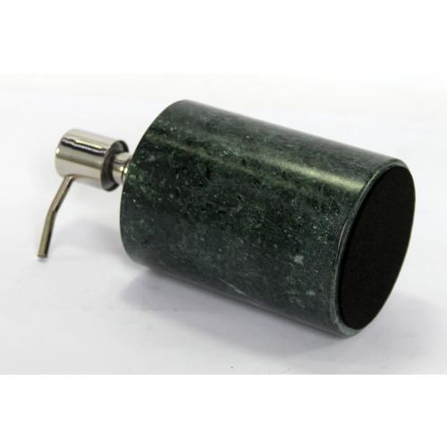 Soap Dispenser Lotion Dispenser - Made of Natural Stone in Green Color - Luxury Bathroom Accessories Bath Set (Green)