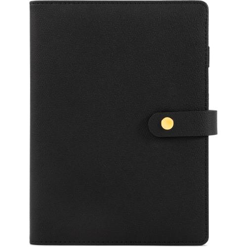 Aesthetic A5 Binder with 6 Golden Rings - Refillable & Sturdy Planner w Pockets Keeps You Perfectly Organized - Mini Notebook with Magnetic Closure Works Great as Photocard Binder for All Your Cards