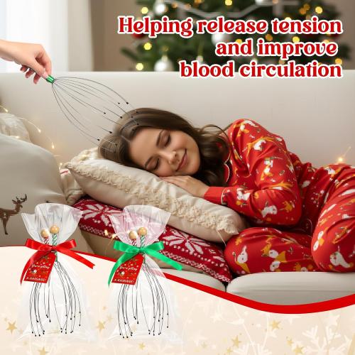 Capoda Christmas Stocking Stuffers for Men Women -  Head Massagers with Christmas Cards & Gift Bags,