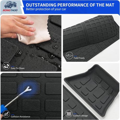 Rongtaod Floor Mats Compatible with 2023 2024 2025 2026 Mazda CX50 Cargo Mat Cargo Liner Trunk Mat Trunk Liner Back Seat Cover Protector CX-50 Accessories (Floor Mats Trunk Mat Backrest Mats)