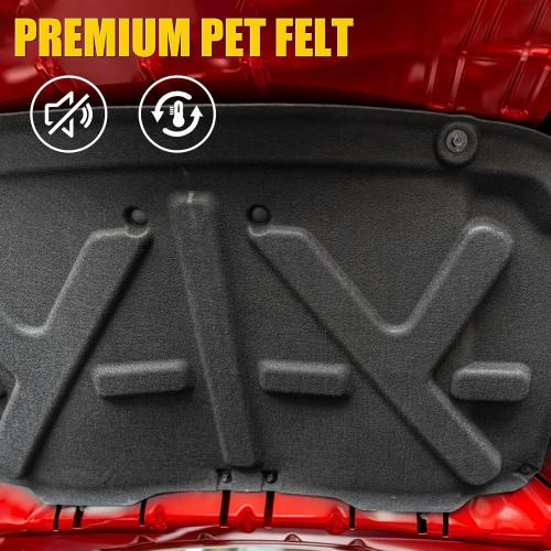 Soundproof Mat Compatible with 2022-2025 Ford Maverick Engine Hood Heat Insulation Shield Sound Protective Pad Sound Proof Foam Insulation for 2024 Maverick Accessories (PET Felt)