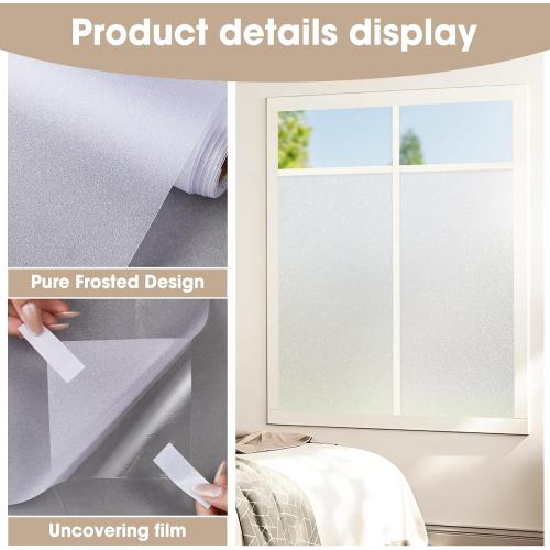 Coavas One Way Window Privacy Film, Reflective Window Tint for Home See Out Not in, Sun Blocking Anti UV Static Cling Glass Windows Door Coverings for Winter