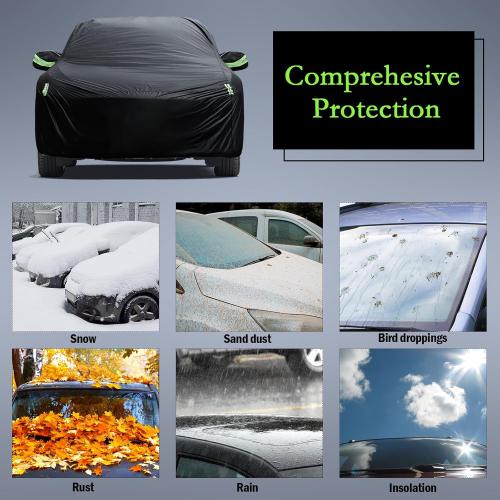 Car Cover Custom Fit for 2014-2025 Mini Cooper/Cooper S/Hardtop/Clubman/Countryman 4 Door, Waterproof All Weather Full Exterior Cover Rain Sun Protector with Door Zipper