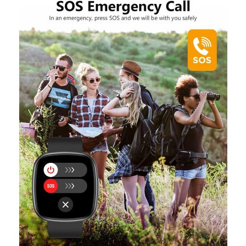 Smart Watches, 1.72 Smartwatch for Men Women (Answer/Make Call), Fitness Tracker with 100  Sport Modes, IP68 Waterproof, Heart Rate/Sleep/Spo2 Monitor, Activity Tracker for Android iOS