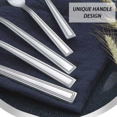 Silverware Set, Hunnycook 30-piece Silverware Set for 6, Stainless Steel Flatware Set, Include Fork Knife Spoon Set, Mirror Polished, Dishwasher Safe, Cutlery Set for Home Kitchen Restaurant Hotel