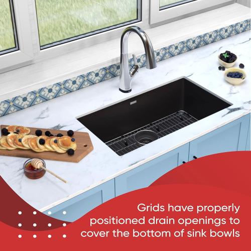 Sink Protectors for Kitchen Sink, Stainless Steel Sink Protector 27-1/2 x 13-1/2 x 1-1/4, Sink Bottom Grid