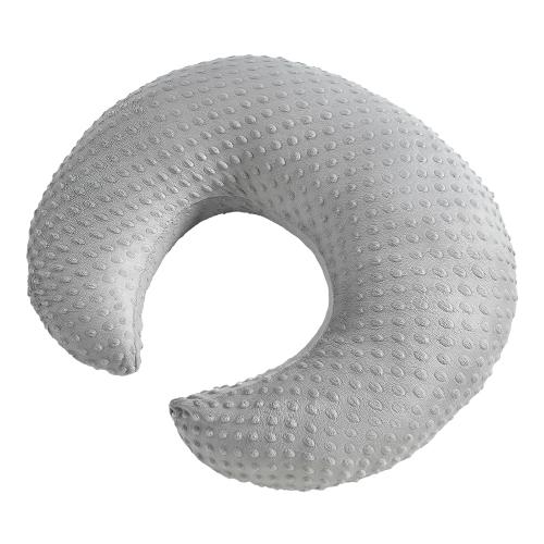 ESEN Plus Size Nursing Pillow and Body Positioner for Breast Feeding and Bottle Feeding, Ultra Soft Baby Breastfeeding Pillows with Removable Nursing Pillow Cover for Mom and Baby (Gray)