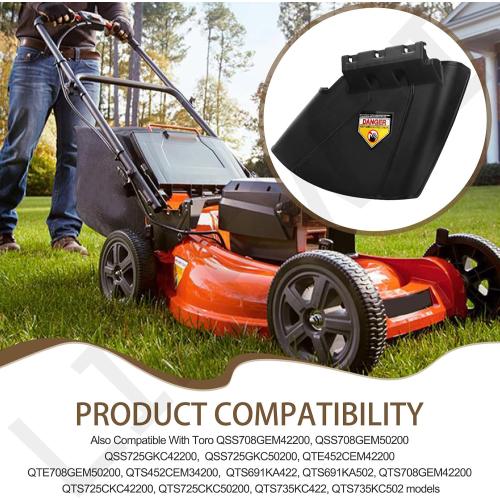 121-0739 Discharge Deflector Chute Compatible with Ex-Mark Toro Time-Cuter 74643 74750 74760 74395 7439074640 74641 74642 Lawn Mower