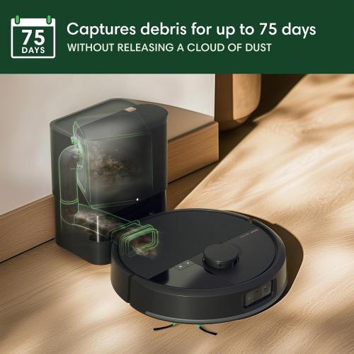 iRobot Roomba Max 705 Robot Vacuum with AutoEmpty Dock, Powerful Suction, Dual Rubber Anti-Tangle Brushes, LiDAR Navigation, Obstacle & Anti-Fall Detection, for Carpet and Hard Floors