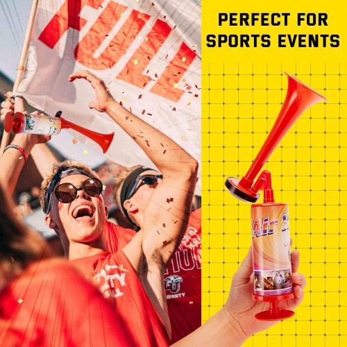 2Pack FARBIN Air Horn For Boating & Safety Dog Air Horn Bear Horn For Hiking Air Horns Loud for Safety Airhorns Horn Graduation Sports Events Party(Large ABS handheld horn 2PCS)