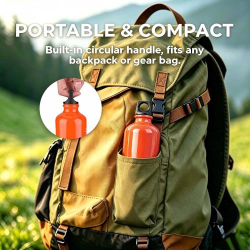 Aluminum Fuel Bottle 750ml/25 oz Camping Fuel Container