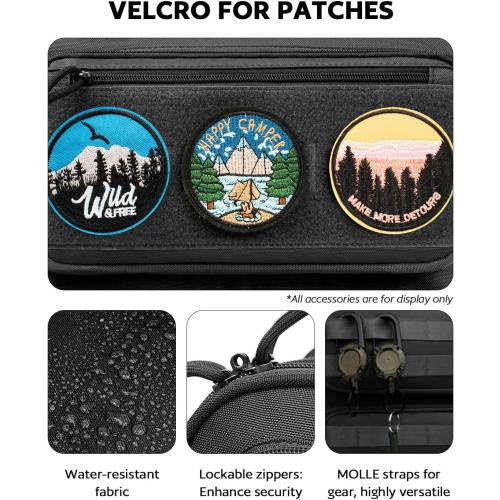 Rolling Tactical Laptop Backpack, 17 Inch Wheeled Military Computer Backpack for Men and Women, Roller Carry on Luggage for Work Travel, Overnight Molle Outdoor Hiking Bag with Wheels, Black