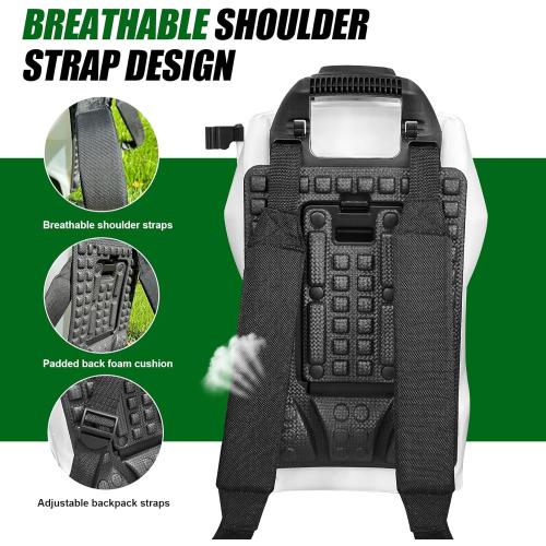 Backpack Sprayer 4 Gallon Battery Powered Garden Sprayer, VaxMay Electric Weed Sprayer Works with Makita 18V Battery, 100 PSI, Telescopic Wand, 5 Nozzles, 2.5Ah Battery&Charger Included