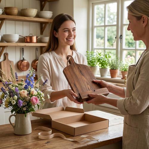 MyGift Cookbook Stand Recipe Book Holder Brown Wood Cutting Board Design | Kitchen Display Easel Reading Support Countertop Cooking Manual Tablet Rest Baking Meal Preparation Home Chef Organizer