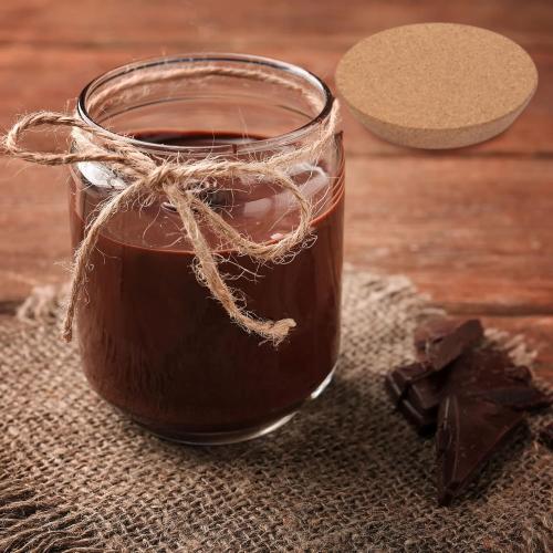 Kathfly 2 Pcs Tapered Cork Stoppers for 3.74-4.0 Inch Jar Openings, Large Cork Canning Jar Lids Wood Plugs Glass Wine Bottle Lids for Home Bar Kitchen Accessories, 4.5 Top and 3.74 Base (Large)