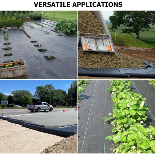 Driveway Fabric 6x300 ft - Commercial Weed Barrier, Heavy Duty 3.5OZ Landscape Fabric for Road, French Drain, Erosion Control, Construction Projects