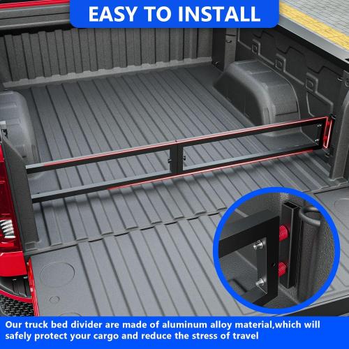 Truck Bed Divider Compatible with 2019-2025 Chevy Silverado GMC Sierra 1500 Truck Bed Organizer Cargo Manager Replacement for 19-25 Chevy Silverado Accessories (Compatible with 19-25 Silverado)