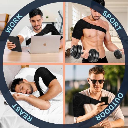 1PCS Shoulder Brace for Men and Women for Torn Rotator Cuff,Arm Sling Shoulder Immobilizer,Shoulders Compression Sleeve and Support For Pain Relief,Adjustable,Suitable for Both Left and Right Arms