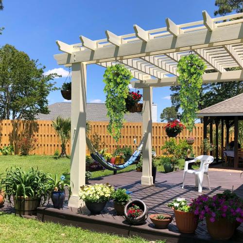 Fake Hanging Plants, 2pcs Artificial Hanging Plant, Faux Boxwood Shrubs Grass Hanging Plant Greenery for Wall Home Living Room Indoor Outdoor Decor (No Baskets)
