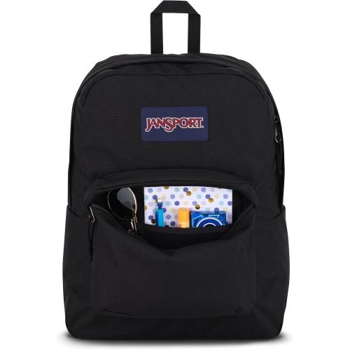 JanSport SuperBreak One Backpacks - Durable, Lightweight Bookbag with 1 Main Compartment, Front Utility Pocket with Built-in Organizer - Premium Backpack, Black