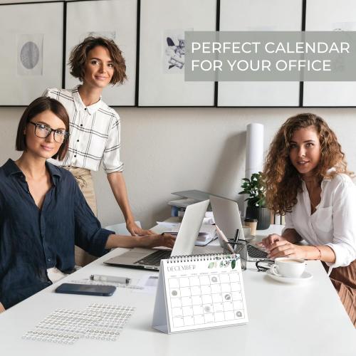 Aesthetic Desk Calendar 2025-2026 - Runs June 2025 until December 2026 - Beautiful Small Flip Desktop Calendar for Easy Organizing