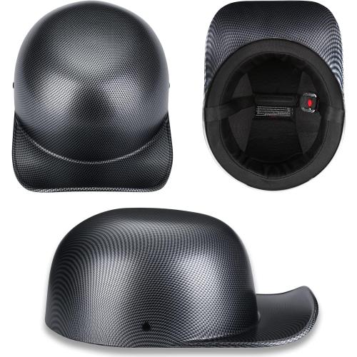 Baseball Style Cap Motorcycle Helmet Unisex-Adult - DOT Approved
