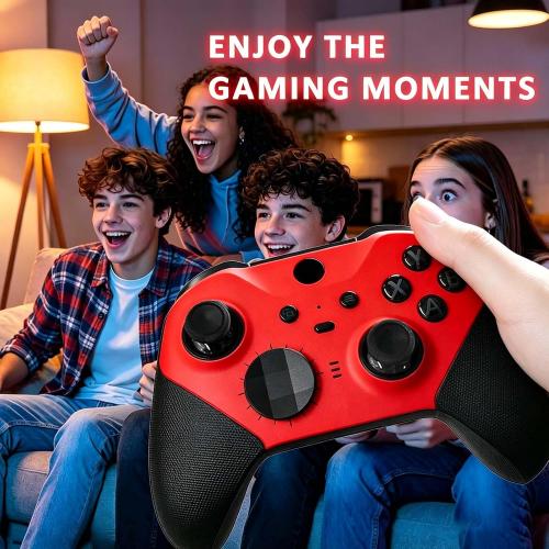 DIY Customized Model 1797 Elite Series 2 Controller(Vest Red) with 2 D-pad