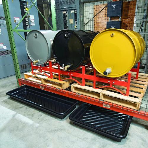 PIG Containment Tray - Rim to Rim Dimensions 52.25 L x 16.25 W x 5 H Utility Tray - Interior Bottom Dimensions 48 L x 12 W - 11.96 gal. Sump Capacity - PAK918