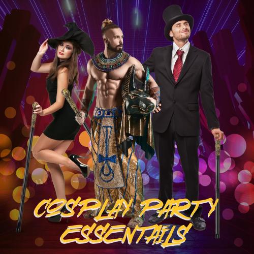 Costume Pimp Cane, 42 Metal Prop Stick with Antique Gold Plastic Handle Cosplay Accessories for Halloween Dress-up Party, Suit for All Ages