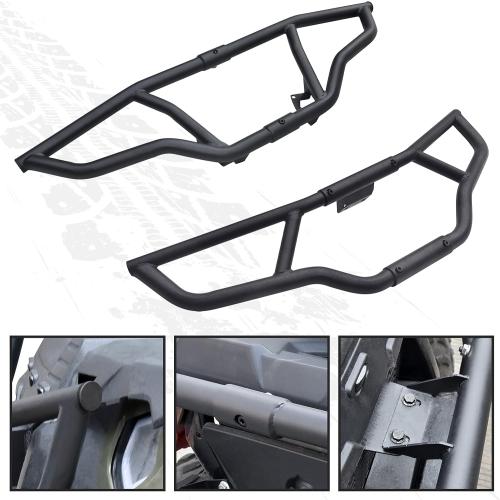 SAUTVS Front & Rear Brush Guard Bumper for Sportsman 450 570 14-20, Heavy-Duty Steel Front Rear Bumper Protector for Polaris Sportsman 450 570 Touring 2014-2020 Accessories, Replace# 2879714, 2879715