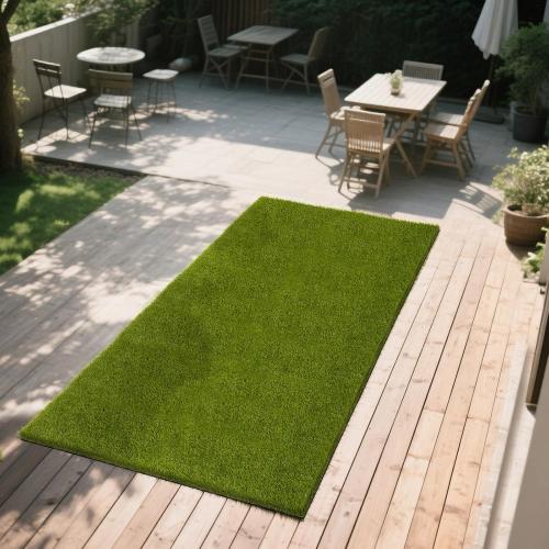 CooRug Artificial Grass Outdoor, 4x10 Ft Realistic Artificial Turf Grass Rug, Large Fake Grass for Dogs Indoor Outdoor Garden Lawn Landscape Patios Decoration